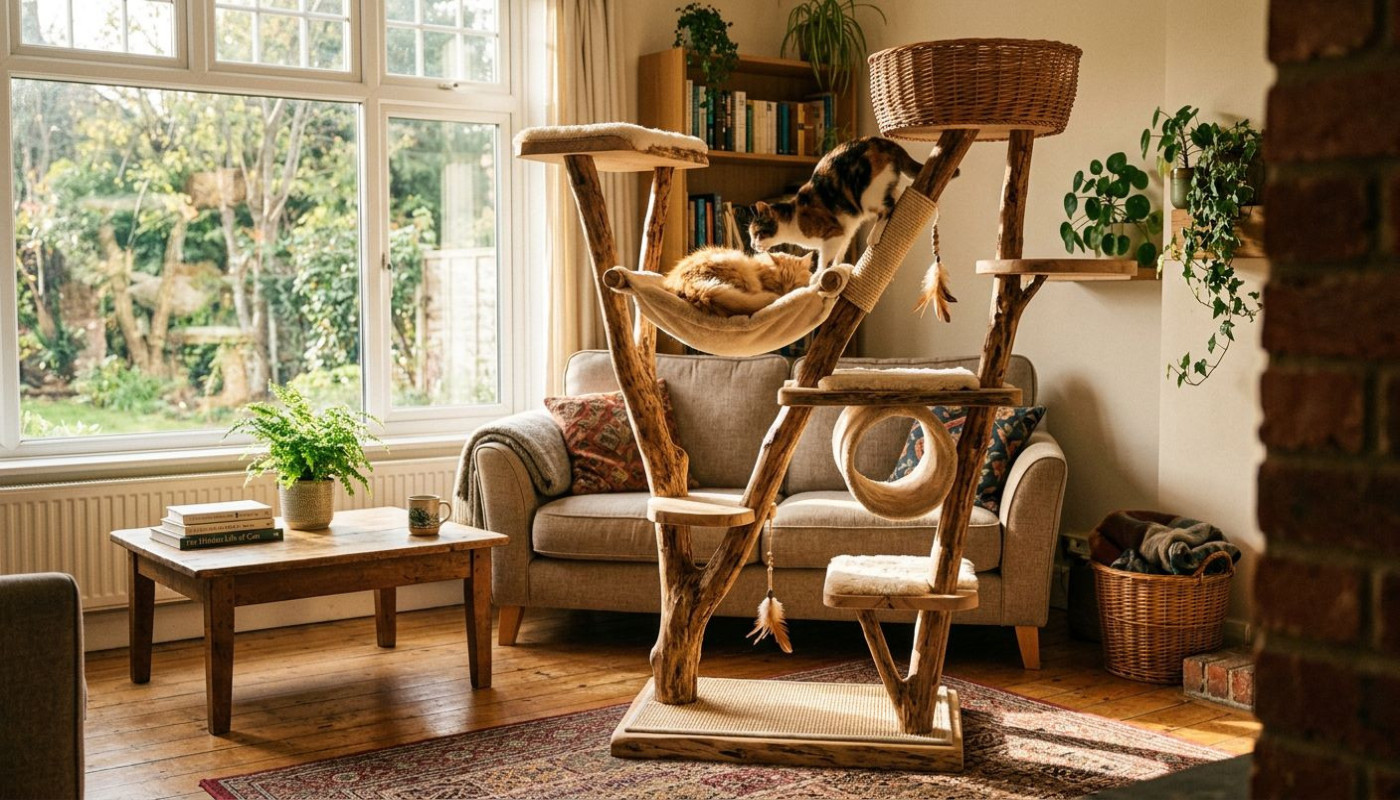 Wie ein kreativer Kratzbaum das Wohlbefinden Ihrer Katze steigert